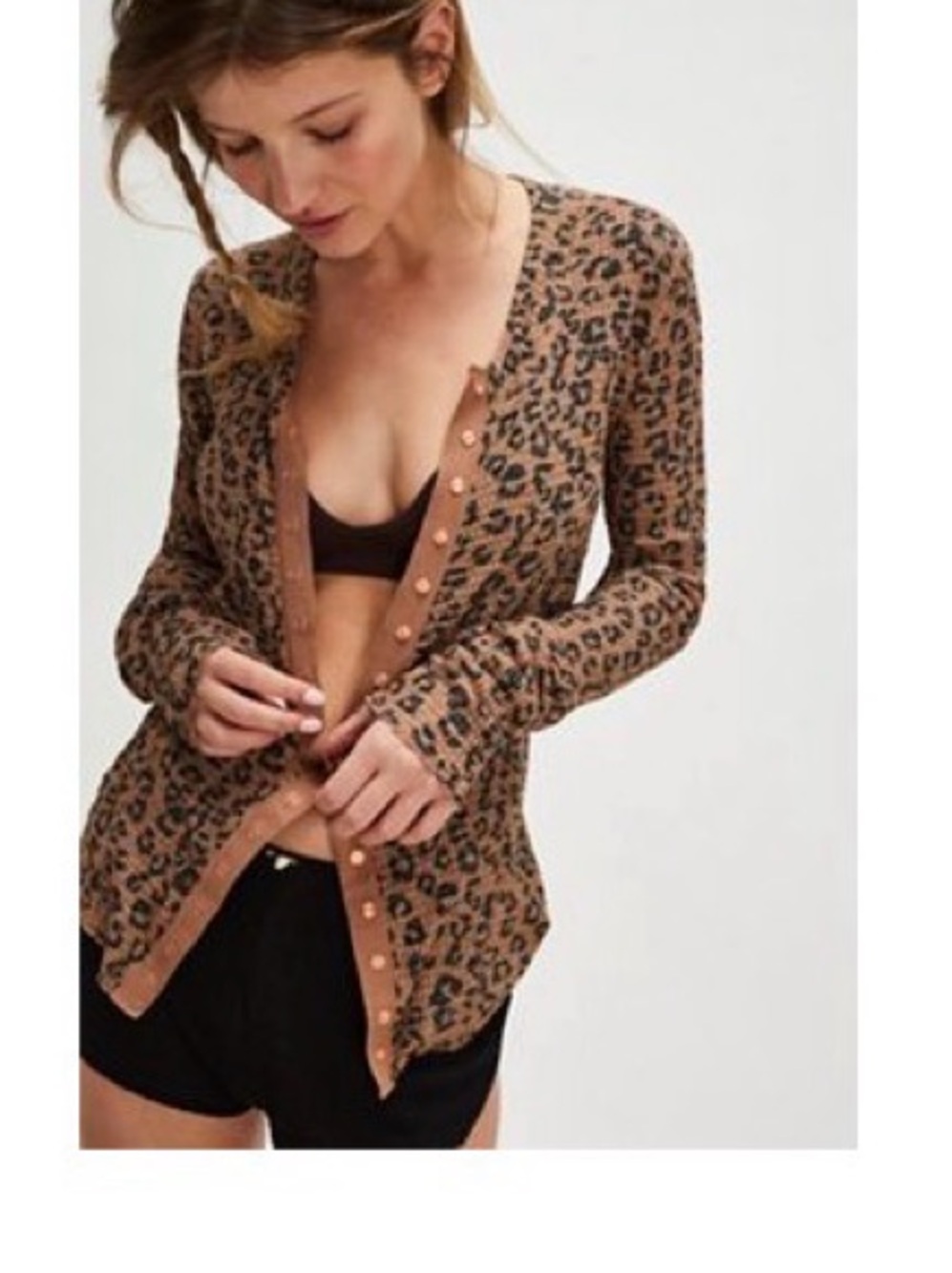 Free people Going Places Printed Cardi size small